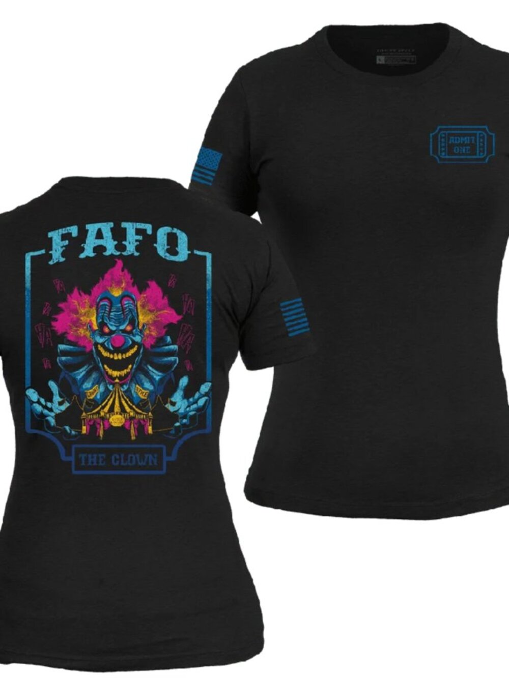 GRUNT STYLE Women's FAFO the Clown Shirt-Size Large